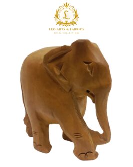 Handmade Wooden Elephant Figurine, 7.62 cm