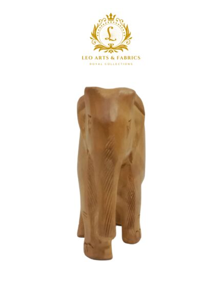 Handmade Wooden Elephant Figurine, 7.62 cm - Image 3