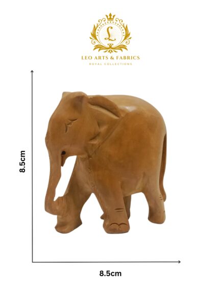 Handmade Wooden Elephant Figurine, 7.62 cm - Image 5